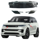 BUFEETERS  Front Upper Grille Side Vent Fit For 2023 2024 Land Rover Range Rover Sport,Mesh Style,All Black