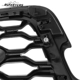 BUFEETERS  Front Bumper Upper Grille Fit For 2018 2019 2020 2021 2022 2023 Land Rover Range Rover Velar,Honeycomb Style,Gloss Black
