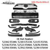 BUFEETERS  14PCS Front Bumper Grille Assembly Body Kits Fit For 2014 2015 2016 2017 2018 2019 Toyota 4Runner Limited,Factory Style,Black