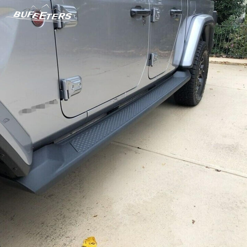 BUFEETERS Side Step Running Board Nerf Bar Fit For 2020 2021 2022 2023 Jeep Gladiator 4 Door,Black