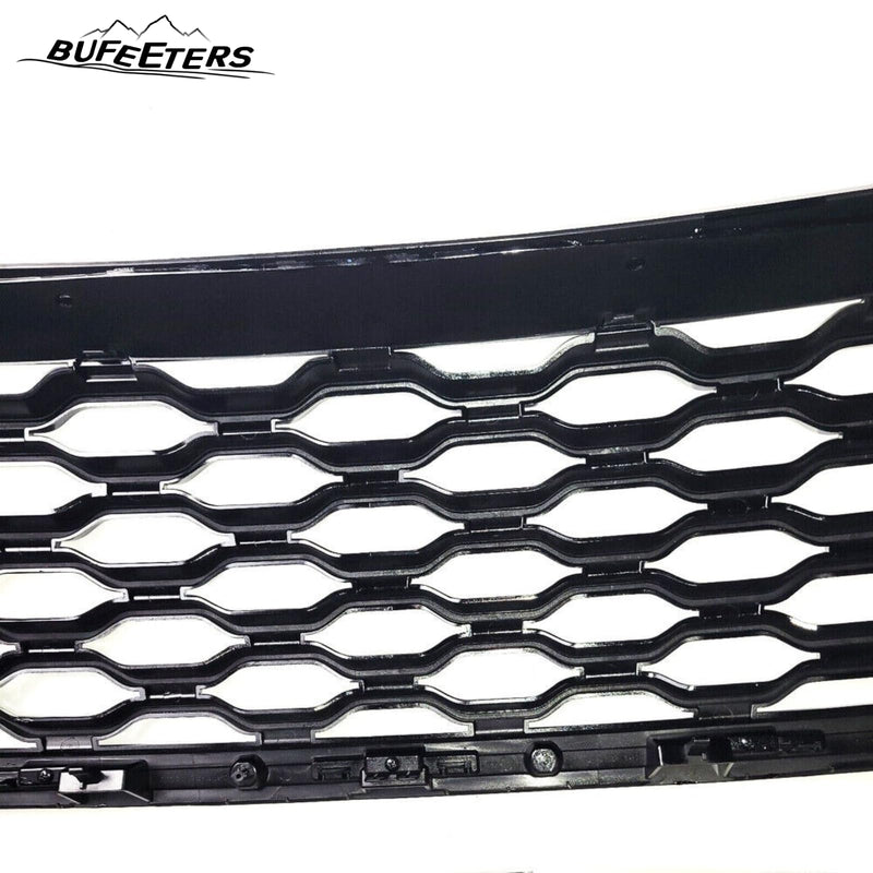 BUFEETERS  Front Bumper Upper Grille  Fit For 2018 2019 2020 2021 2022 2023 Range Rover Velar,Honeycomb Style,Gloss Black