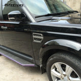 BUFEETERS 3Pcs Front Side Grille Vent Mesh Bar Trim Fit For 2014 2015 2016 Discovery 4 LR4,Mesh Style,Black&Silver