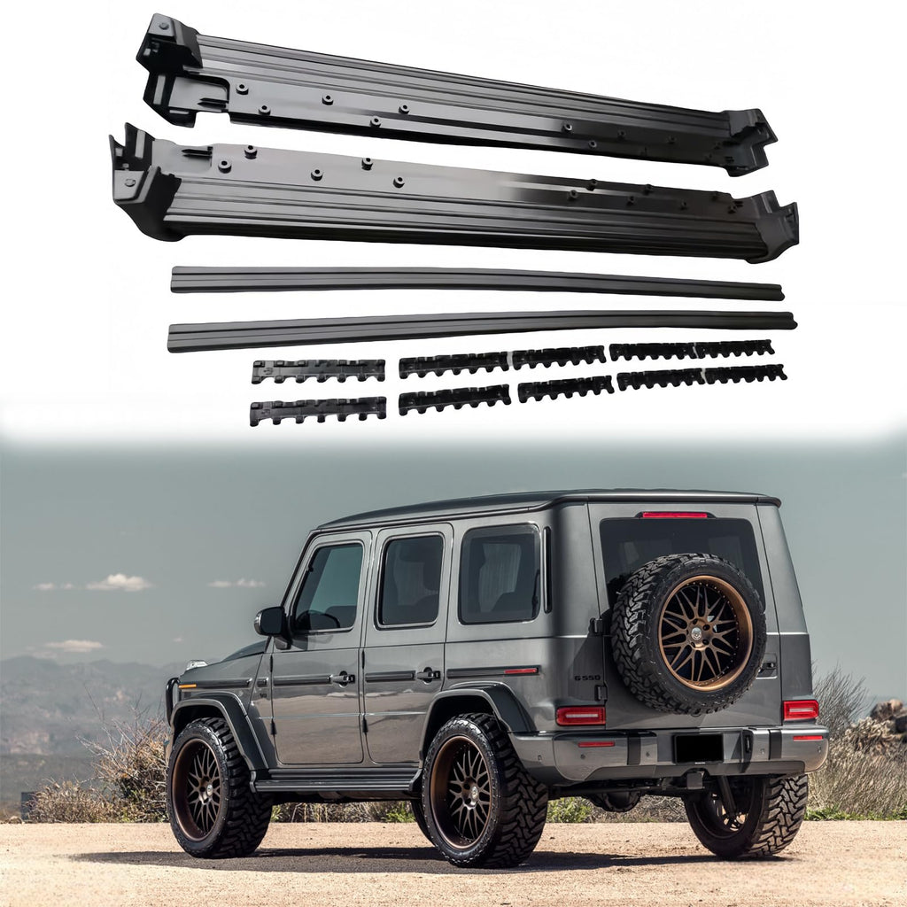 BUFEETERS Side Step Running Board Nerf Bar Fit For 2022 2023 2024 Mercedes Benz W463 G350 G500 G550,Black