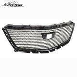 BUFEETERS   Front Bumper Upper Grille Fit For 2016 2017 2018 2019 2020 2021 2022 Cadillac XT5,Diamond Style,Black