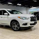BUFEETERS  Front Bumper Upper Grille With Camera Option Fit For 2016 2017 2018 2019 2020 INFINITI QX60,Mesh Style,Gloss Black