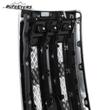 BUFEETERS Front Bumper Upper Grille Fit For 2009 2010 2011 2012 2013 2014 Ford F150 F-150,Factory Platinum Style,Satin Aluminum&Matte Black