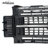 BUFEETERS Front Bumper Upper Grille Fit For 2017 2018 2019 F-250 F-350 F-450 F-550 Super Duty,Platinum Style,E2 Magma Red &Matte Black