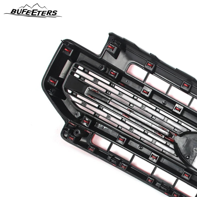 BUFEETERS Front Bumper Upper Grille Fit For 2020 2021 2022 F-250 F-350 F-450 F-550 Super Duty,Lariat Sport Style,PQ Race Red&Matte Black