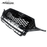 BUFEETERS Front Bumper Upper Grille Grill Fit For Ford Explorer ST 2020 2021 2022,Honeycomb/ST Style,Gloss Black