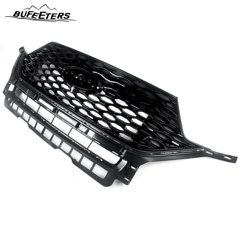BUFEETERS Front Bumper Upper Grille Grill Fit For Ford Explorer ST 2020 2021 2022,Honeycomb/ST Style,Gloss Black