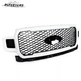 BUFEETERS  Front Radiator Grille Grill Assembly Fit For 2018 2019 2020 Ford F-150,Honeycomb  
 Style,Oxford White&Black