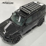 BUFEETERS Side Step Running Board Nerf Bar Fit For 2022 2023 2024 Land Rover Defender 130 4Door,Black