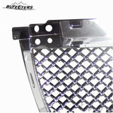 BUFEETERS Front Upper Grille Luxury Mesh Fit For 2007 2008 2009 2010 2011 2012 2013 2014 GMC Yukon/Yukon XL,Mesh Style,Chrome