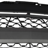 BUFEETERS Front Bumper Hood Upper Grille w/Light Fit For 2014 2015 Chevy Silverado 1500,Honeycomb Style,Gloss Black