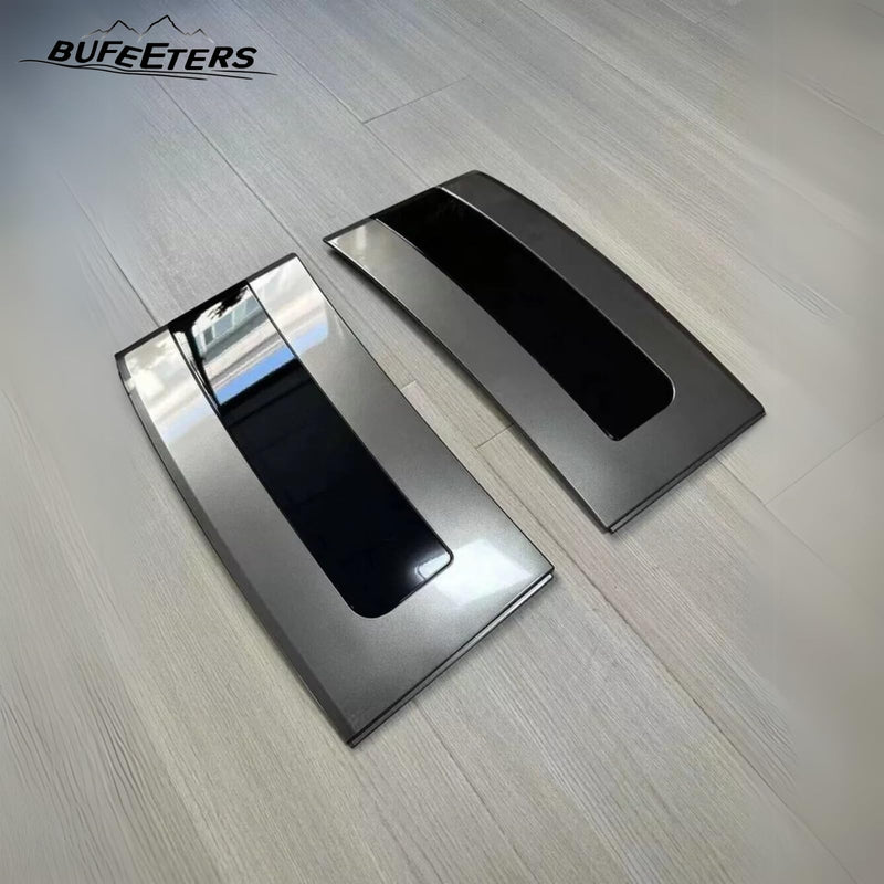 BUFEETERS Door Side Fender Vent Molding Cover Trim Fit For 2013-2022 Land Rover Range Rover Updated To 2023,Black&Silver