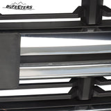 BUFEETERS Front Bumper Upper Grille Fit For 2014 2015 Chevy Silverado 1500,Factory Style,Black Grille with Chrome Surround