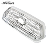 BUFEETERS Front Bumper Upper Chrome Grille Assembly Fit For 2016 2017 2018 2019 2020 2021 2022 Toyota Tacoma,Mesh Style,Chrome&Silver
