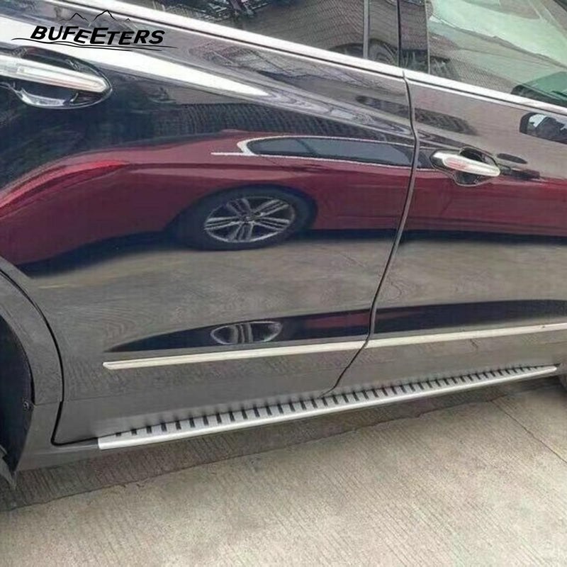 BUFEETERS Side Step Running Board Nerf Bar Fit For 2019 2020 2021 2022 2023 2024 2025 Cadillac XT6,Black&Silver