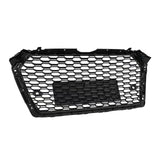 BUFEETERS  Front Bumper Grille Grill Fit For 2017 2018 2019 Audi A4 S4 S-line,RS4 Style,Gloss Black