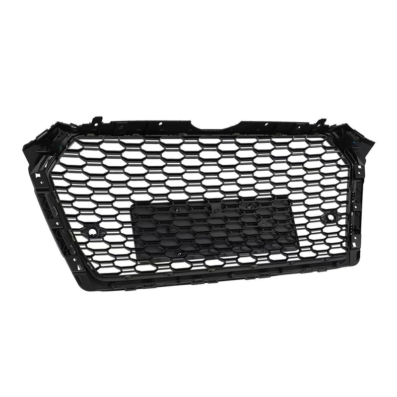 BUFEETERS  Front Bumper Grille Grill Fit For 2017 2018 2019 Audi A4 S4 S-line,RS4 Style,Gloss Black