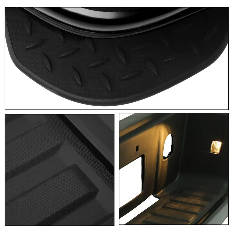 BUFEETERS Rear Step Bumper Assembly Fit For Chevy Silverado 1500 GMC Sierra 2014 2015 2016 2017 2018,Black