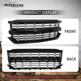BUFEETERS  Front Upper Grille Fit For 2016 2017 2018 Chevy Silverado 1500,Honeycomb Style,Black