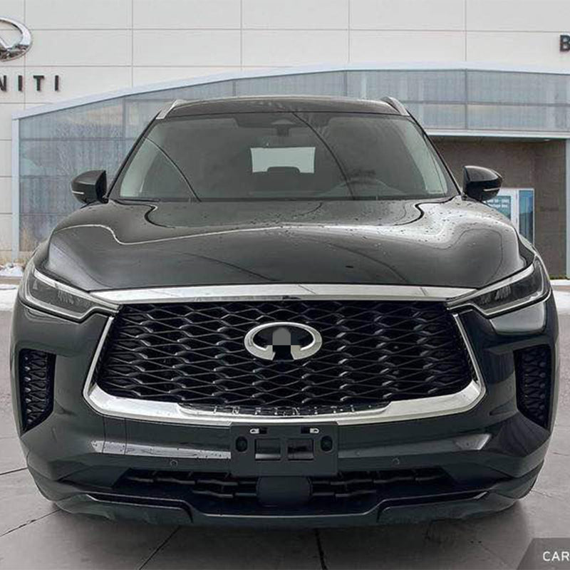 BUFEETERS  Front Bumper Upper Grille Fit For 2022 2023 INFINITI QX60,Mesh Style,Chrome&Black