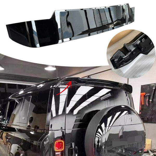 BUFEETERS  Rear Tail Wing Trunk Lip Spoiler Fit For 2020 2021 2022 2023 2024 Land Rover Defender 90 110 130,Gloss Black