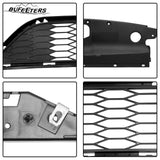 BUFEETERS  Front Upper&Lower Grill/Radiator Cover/Bumper Bracket Fit For 2015 2016 2017 2018 Ford Edge,Black&Silver