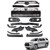 BUFEETERS  14PCS Front Bumper Grille Assembly Body Kits Fit For 2014 2015 2016 2017 2018 2019 Toyota 4Runner Limited,Factory Style,Black