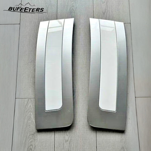 BUFEETERS Door Side Fender Vent Molding Cover Trim Fit For 2023 2024 Land Rover Range Rover Vogue L405,Silver&Gloss White