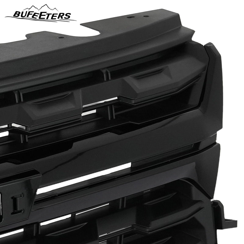 BUFEETERS Front Bumper Upper Grille  Grill W/ Gloss Black Trim Fit For 2021 2022 Chevrolet Colorado