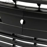 BUFEETERS Front Bumper Upper Grille Fit For 2019 2020 2021 2022 Chevy Silverado 1500,Horizontal Billet Style,Gloss Black&Matte Black