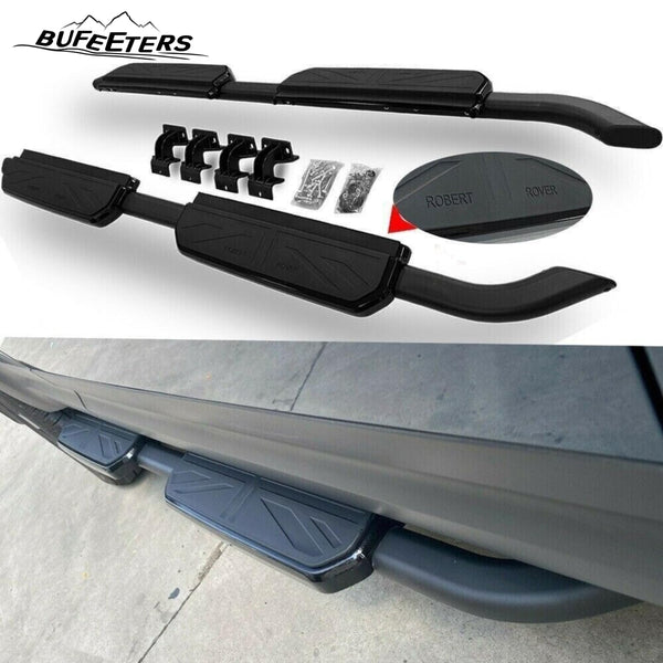 BUFEETERS Side Step Running Board Nerf Bar Fit For 2020 2021 2022 2023 2024 Land Rover Defender 110 4Door,Black