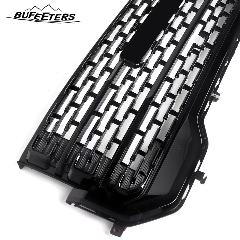BUFEETERS  Front Bumper Upper Grille Fit For GMC Acadia SLT 2020 2021 2022 2023,Denali Style,Gloss Black