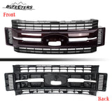 BUFEETERS Front Bumper Upper Grille Fit For 2017 2018 2019 F-250 F-350 F-450 F-550 Super Duty,XL Style,Magma Red&Matte Black