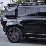 BUFEETERS  Exterior Side Mounted Gear Box Carrier Fit For 2020 2021 2022 2023 2024 Defender 90 110 130,Gloss Black