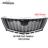 BUFEETERS   Front Bumper Upper Premium Luxury Grille Fit For 2020 2021 2022 2023 2024 Cadillac XT5,Diamond Style,Black&Silver