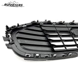 BUFEETERS 2PCS Front Upper W/Chrome Trim Grille+Lower Grille Fit For 2019 2020 2021 2022 2023 Ford Transit Connect,Mesh Style,Chrome&Black
