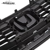 BUFEETERS  11PCS Front Grille Foglight&Bezels&Brackets Set Fit For 2013 2014 2015 Honda Civic Sedan,Factory Style,Chrome&Black