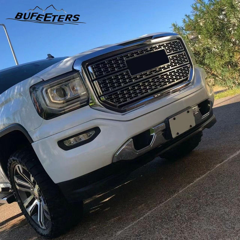 BUFEETERS Chrome Front Lower Bumper Valance Skid Plate Fit For 2016 2017 2018 2019 GMC Sierra 1500