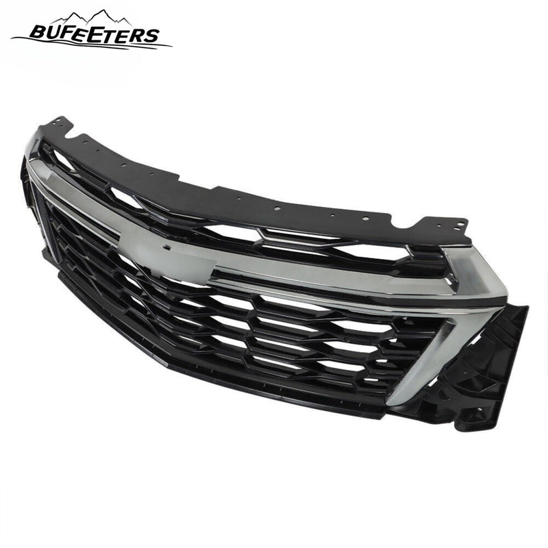 BUFEETERS  Front Bumper Upper Grille Fit For 2022 2023 Chevy Chevrolet Traverse,Honeycomb Style,Chrome&Black