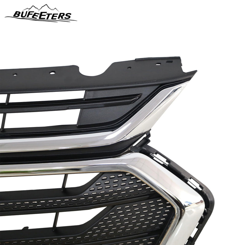 BUFEETERS Front Bumper Upper Grille Fit For 2018 2019 2020 2021 Chevy Chevrolet Traverse,Mesh Style,Chrome&Black