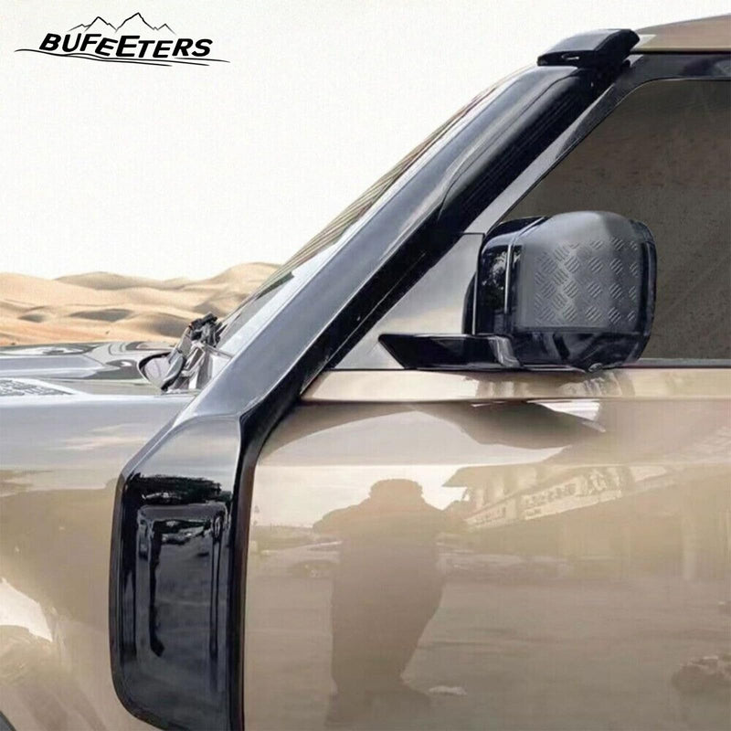 BUFEETERS Snorkel Kit Cold Air System Fit For 2020 2021 2022 2023 2024 2025 Defender 90 110 130 V4 V6 Offroad 4x4,Gloss Black
