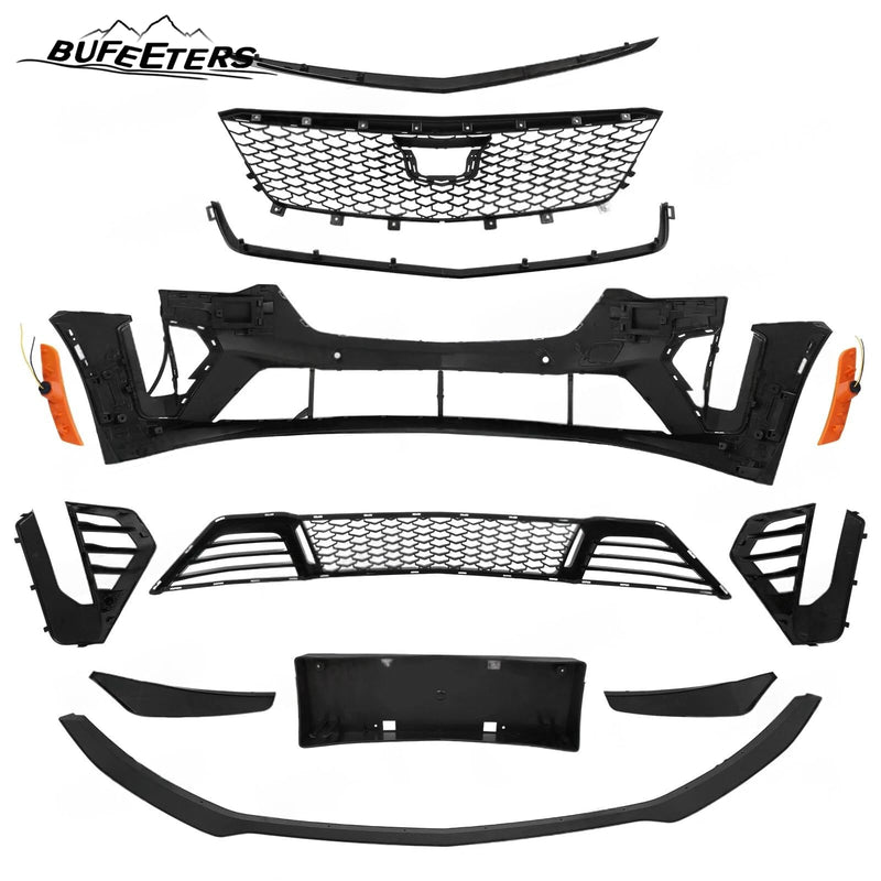 BUFEETERS  Front Bumper Grille Conversion Fit For 2020 2021 2022 2023 2024 Cadillac CT4,CT4-V Blackwing Style,Black
