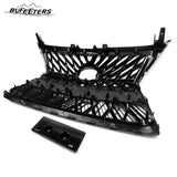 BUFEETERS Front Upper Grille Fit For 2014 2015 2016 2017 2018 2019 2020 2021 2022 LEXUS GX460,Factory Style,Chrome&Black