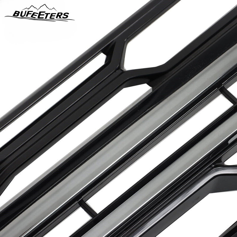 BUFEETERS  Front Bumper Upper Grille Fit For 2022 2023 Chevy Chevrolet Traverse,Honeycomb Style,Chrome&Black