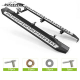 BUFEETERS  Side Step Running Board Nerf Bar Fit For 2014 2015 2016 2017 2018 2019 Toyota Highlander,Factory Style,Black&Silver