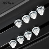 BUFEETERS Side Step Running Board Nerf Bar Fit For 2021 2022 2023 2024 Ford Bronco 2-Door,Black