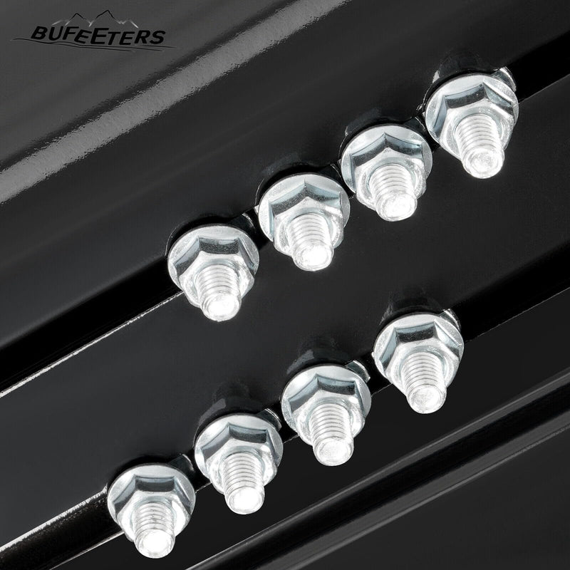 BUFEETERS Side Step Running Board Nerf Bar Fit For 2021 2022 2023 2024 Ford Bronco 2-Door,Black